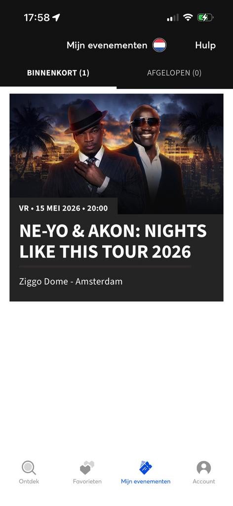 Neyo @ Akon 2 golden circle tickets te koop 15 mei!, Twee personen, Mei