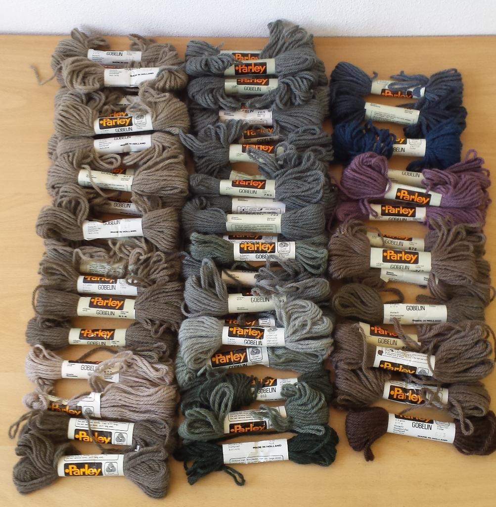 55 strengen Parley Gobelin Wol - aardekleuren, Parley, Nieuw, Ophalen of Verzenden, Handborduren