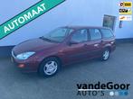 Ford Focus Wagon 1.6-16V Ghia, '01 aut., airco, trekhaak, ja, Auto's, 101 pk, Gebruikt, Zwart, 4 cilinders
