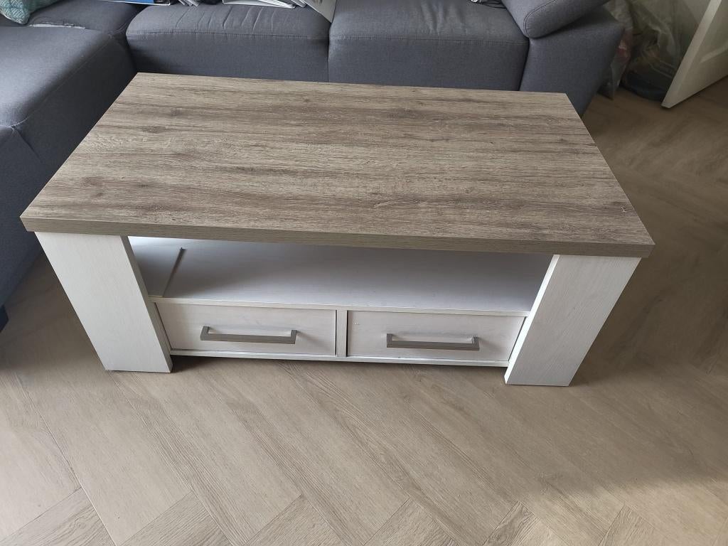 Salontafel, Huis en Inrichting, Tafels | Salontafels, Gebruikt, 100 tot 150 cm, Minder dan 50 cm, Rechthoekig