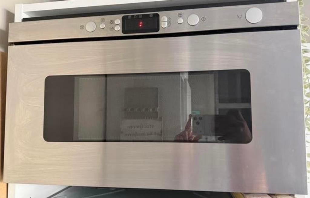 Ikea Inbouwmagnetron MW T00 S - RVS, Gebruikt, 60 cm of meer, Ophalen of Verzenden, Magnetron