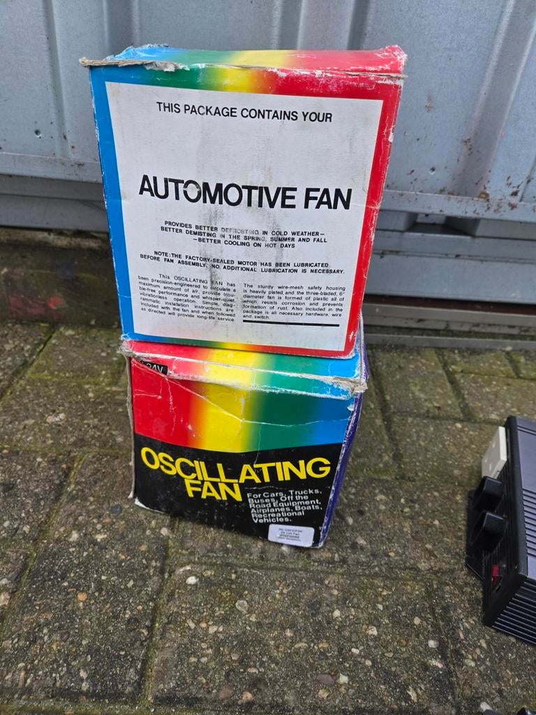 2x 24 volt oscillerende ventilator nieuw in doos, Ophalen