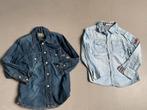 2 spijker blouses maat 104 en 104-110, Ophalen of Verzenden, Nieuw, Jongen, Overhemd of Blouse