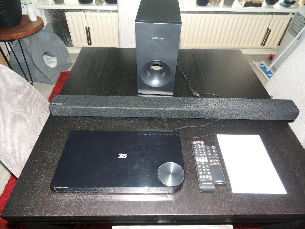 blu-ray dvd speler met soundbar samsung., Ophalen, Zo goed als nieuw, Samsung