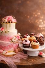 Taart /cupcake, Ophalen of Verzenden, Nieuw, Taarten, Versiering