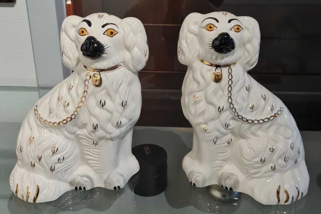 2 Beswick Staffordshire dogs - jaren '50 - gemerkt, Ophalen of Verzenden, Gebruikt, Dier