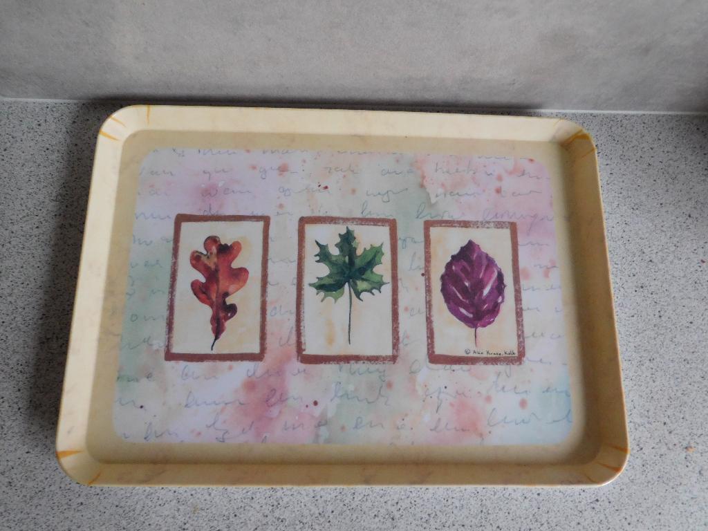 Dienblad 31x21 cm Herfstblad Melamine Alie Kruse-Kolk, Overige materialen, Overige typen, Ophalen of Verzenden, Zo goed als nieuw
