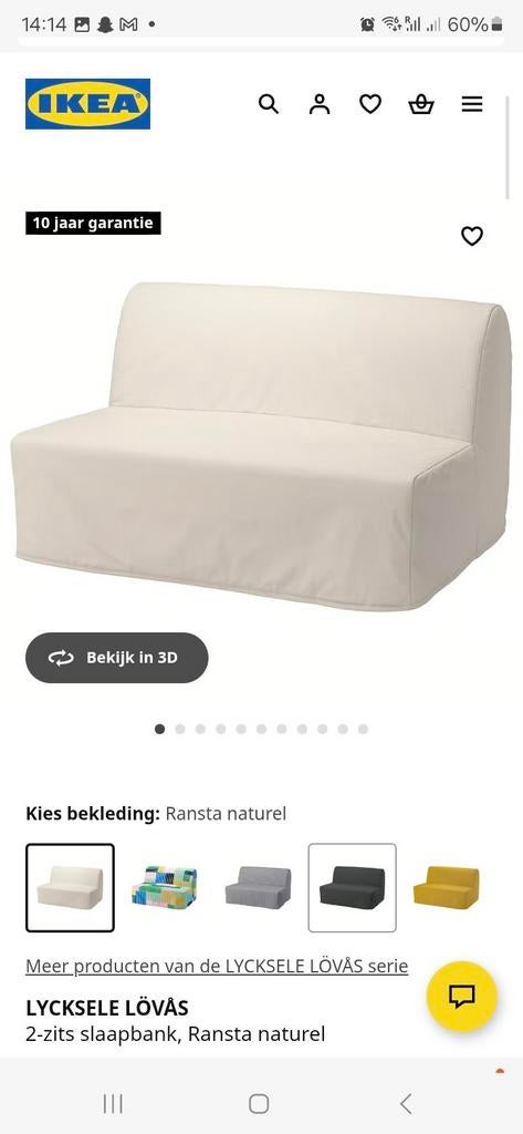 Slapen bed, Gebruikt, Tweepersoons, 140 cm, 190 cm of minder