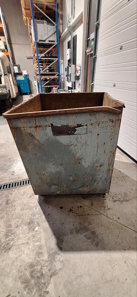 Metalen afvalbak, Doe-het-zelf en Verbouw, Kratten en Dozen, Gebruikt, Krat, 100 cm of meer, 50 cm of meer, 60 cm of meer, Ophalen