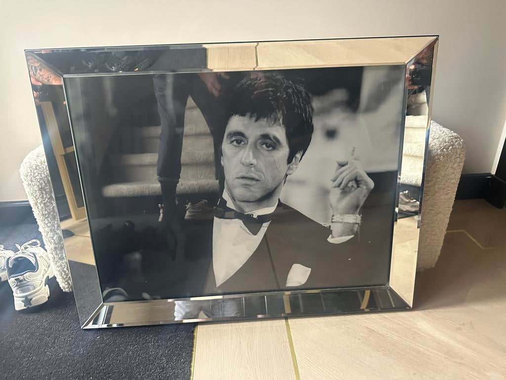 Te koop glazen spiegellijst, Ophalen of Verzenden, Zo goed als nieuw