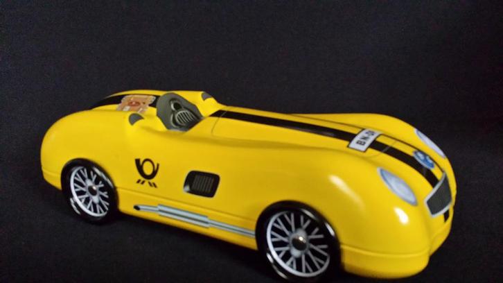 Super leuk SNOEPBLIK <> Container Gele BOLIDE <> Raceauto, Hobby en Vrije tijd, Modelauto's | Overige schalen, Gebruikt, Auto