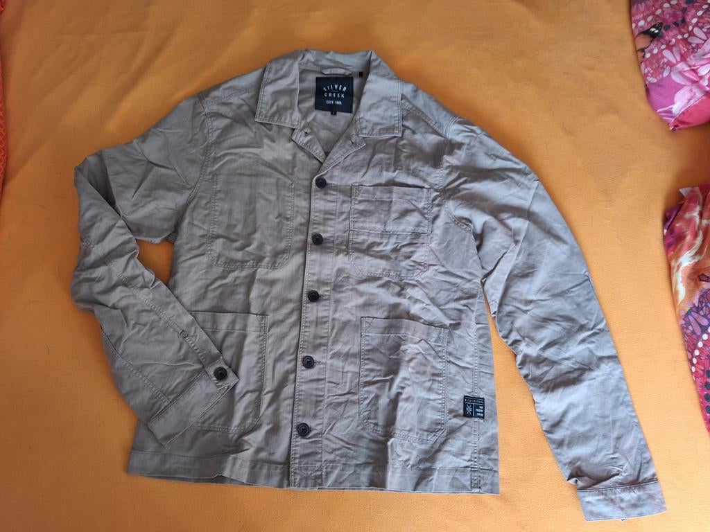 Silvercreek Jasje Overhemd - Maat L, Maat 52/54 (L), Beige, Ophalen of Verzenden, Zo goed als nieuw