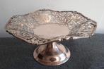 Verzilverde schaal met opengewerkt patroon, Antiek en Kunst, Ophalen of Verzenden