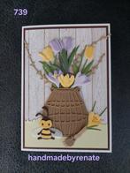 Nr. 739 Handgemaakte wenskaart, Ophalen of Verzenden, Nieuw, Overige thema's