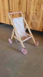 Houten poppenbuggy met bloemenprint van little dutch, Kinderen en Baby's, Buggy's, Ophalen of Verzenden, Zo goed als nieuw, Overige merken
