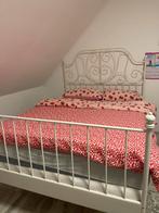 Ikea Learvik bed, Gebruikt, Wit, Tweepersoons, 200 cm