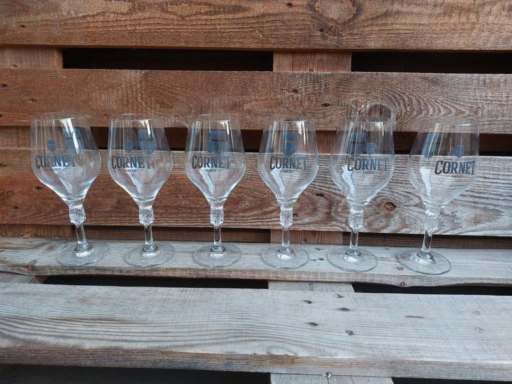 Cornet Oaked bierglazen 6 stuks, Verzamelen, Glas en Borrelglaasjes, Ophalen of Verzenden, Nieuw, Bierglas