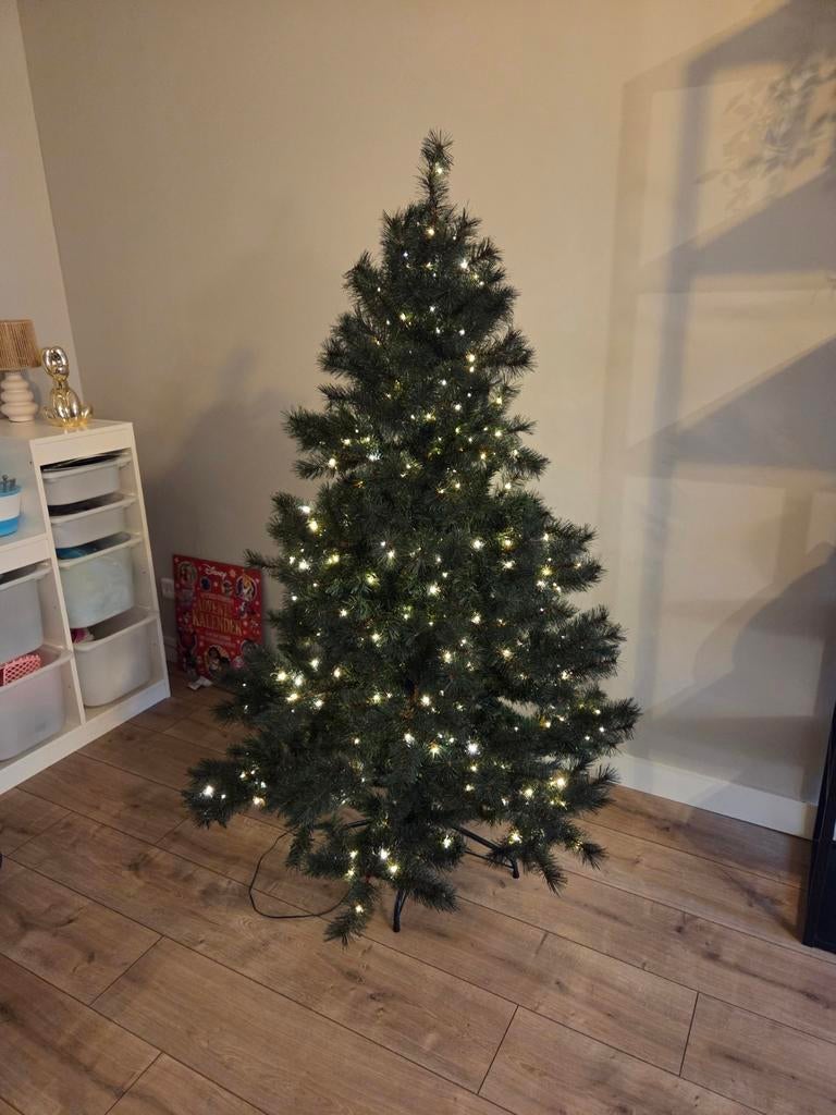 Kerstboom 155 hoog inc led verlichting, Ophalen