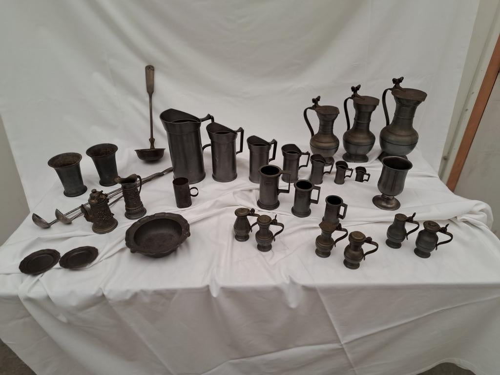 Tin, Antiek en Kunst, Antiek | Tin, Ophalen