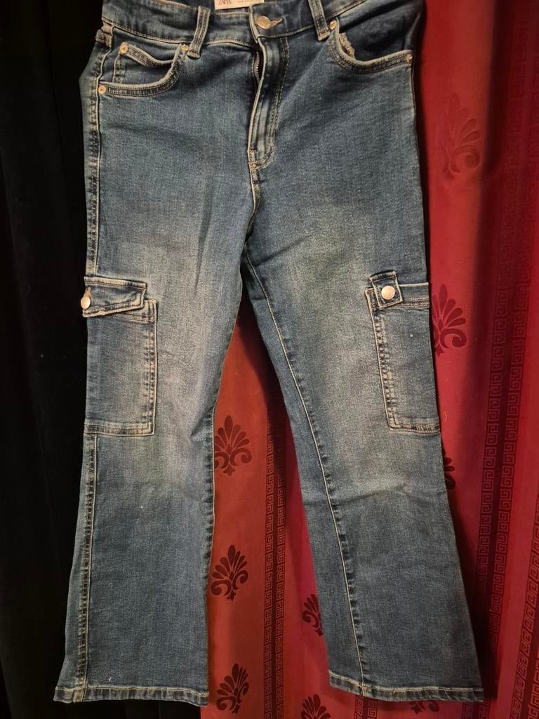 Zara Cargo Jeans - Maat 164 (13-14 jaar), Kinderen en Baby's, Kinderkleding | Maat 164, Broek, Gebruikt, Jongen of Meisje, Ophalen of Verzenden