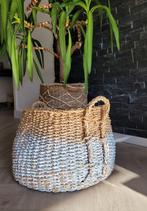 Rieten mand met hengsels, Ophalen, Mand, Zo goed als nieuw, Riet