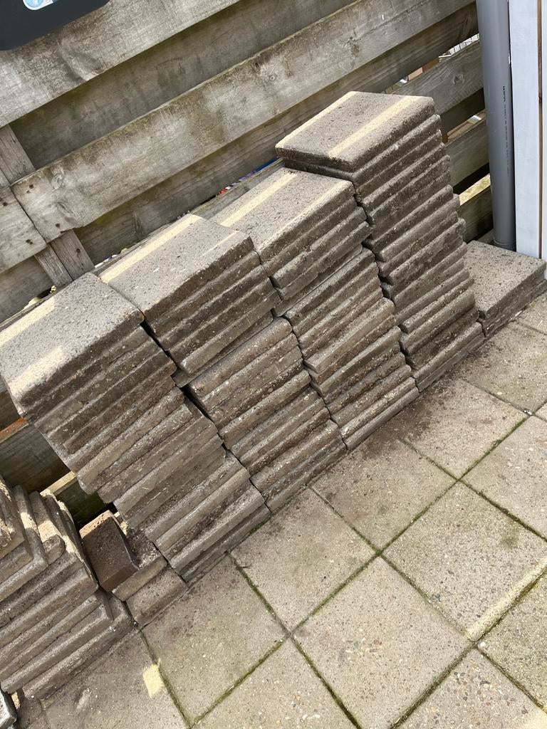 Gebruikte betonnen terrastegels, Ophalen, Gebruikt, 10 m² of meer, Beton