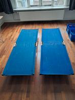 2x Opvouwbaar veldbed / campingbed - Blauw, Ophalen, Gebruikt