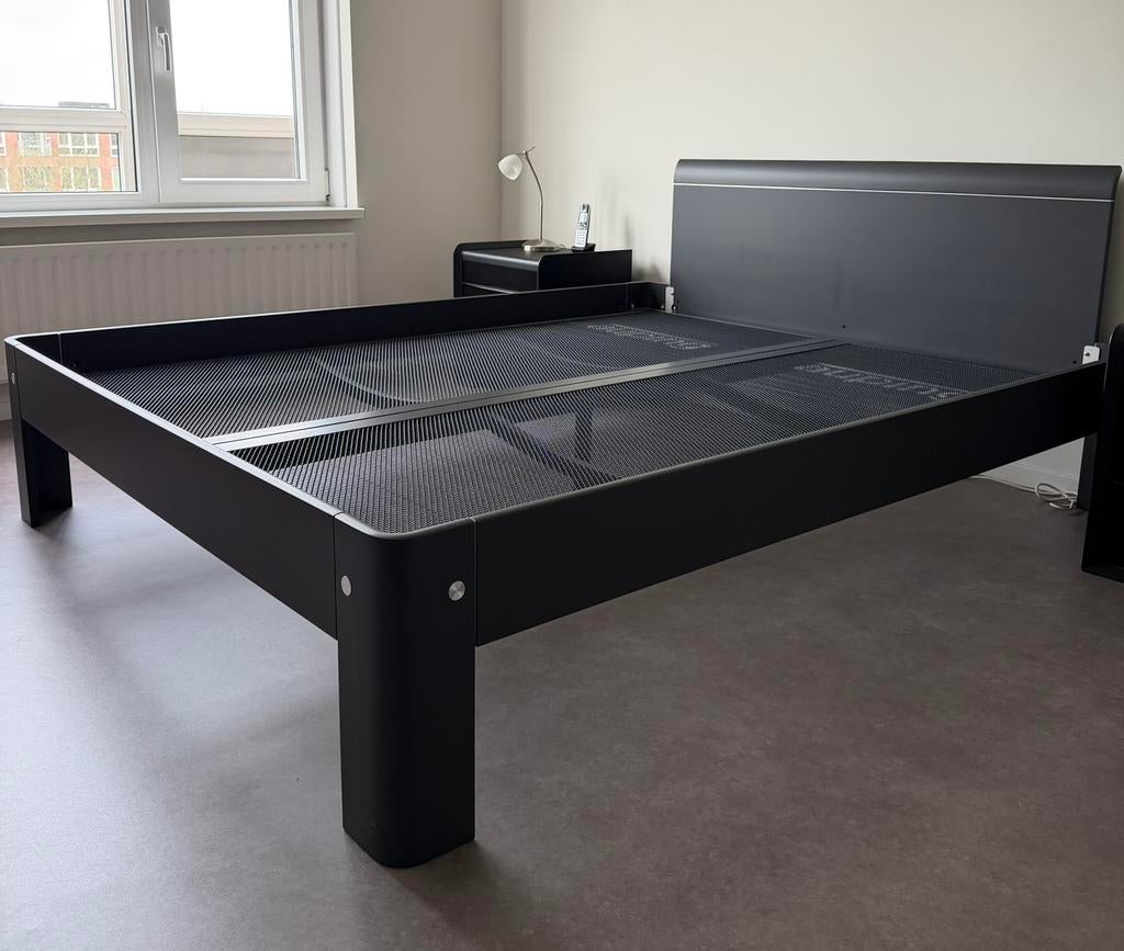 Auping auronde 160 x 200 grijs / grey, Ophalen, Verstelbaar, Tweepersoons, Zo goed als nieuw