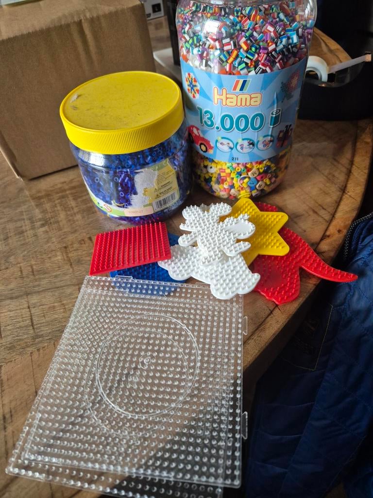 Hama strijkkralen set met grondplaten, Kinderen en Baby's, Speelgoed | Educatief en Creatief, Ophalen of Verzenden