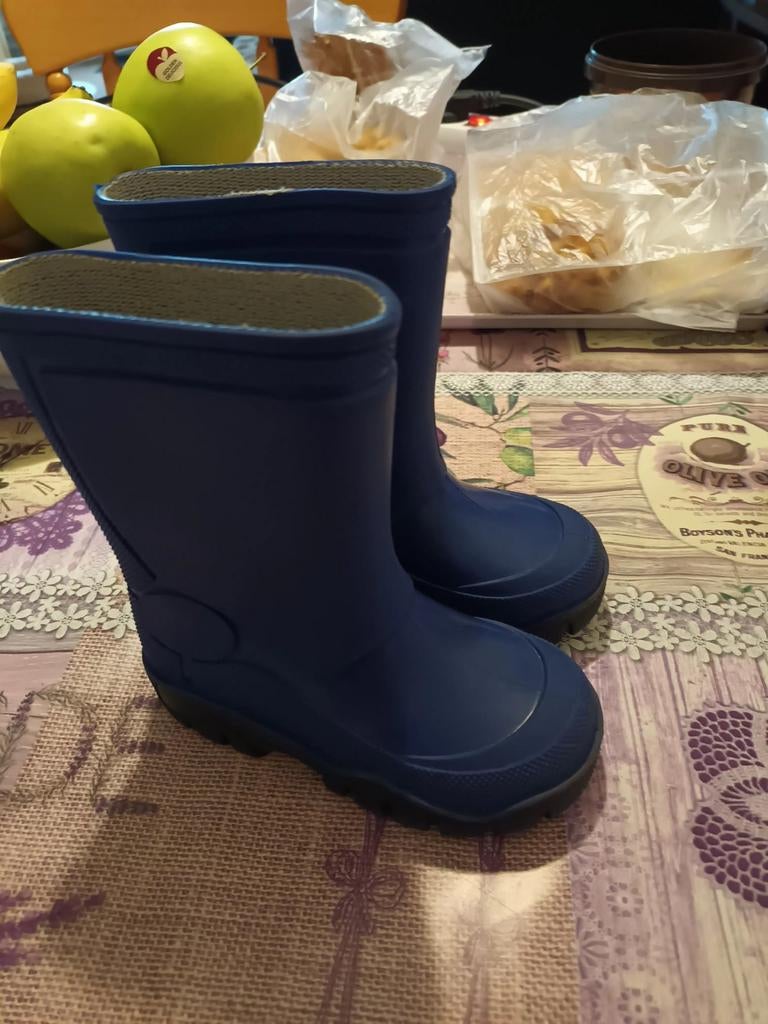Blauwe regenlaarzen voor kinderen, Kinderen en Baby's, Ophalen, Zo goed als nieuw