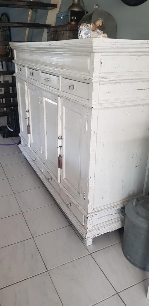 Wit Brocante Kast, Ophalen, 25 tot 50 cm, 100 tot 150 cm