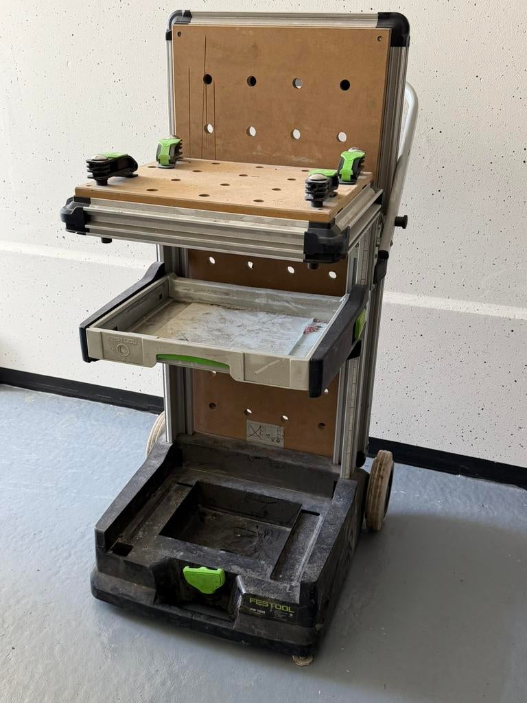 Festool MW 1000 mobiele werkplaats + 4x Festool snelspanklem, Ophalen, Gebruikt, Inklapbaar