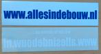 2 nog als nieuwe sticker Allesindebouw Alles in de bouw, Ophalen of Verzenden, Zo goed als nieuw, Bedrijf of Vereniging