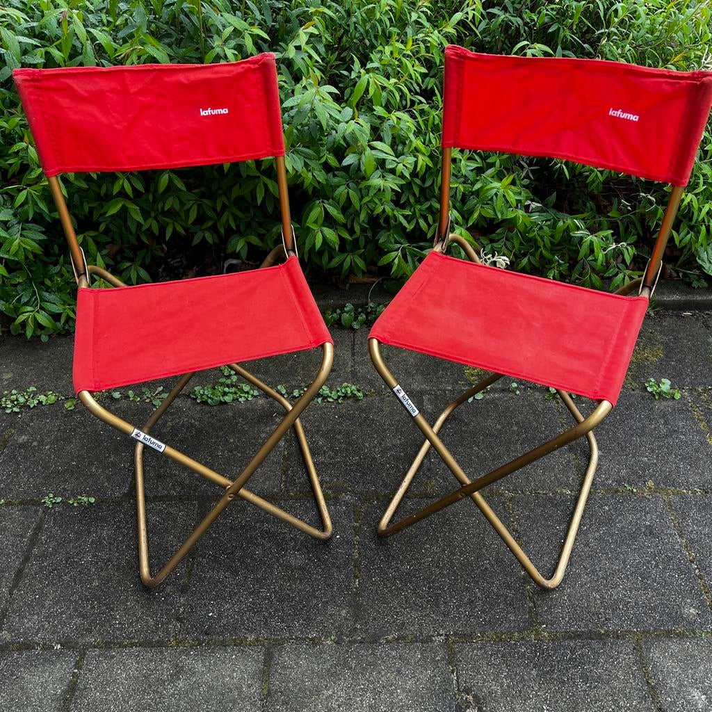 Lichtgewicht Lafuma campingstoeltjes (set van 2), Ophalen, Gebruikt, Campingstoel