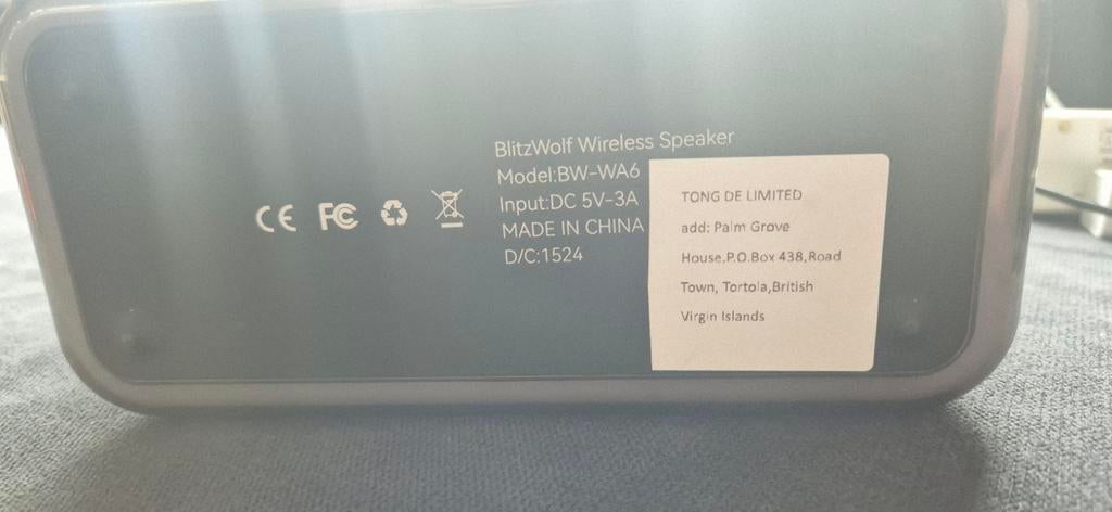 BlitzWolf BW-WA6 Draadloze Speaker - Zo goed als nieuw, Overige merken, Overige typen, Ophalen of Verzenden, Zo goed als nieuw