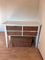 Commode met rotanmanden erin en rotanopbergmand eronder, Ophalen, Gebruikt, 50 tot 70 cm, 100 cm of meer