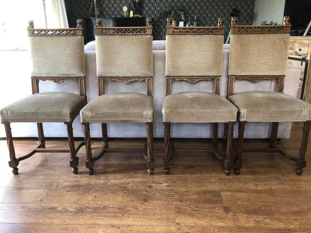 4 antieke stoelen, Antiek en Kunst, Ophalen