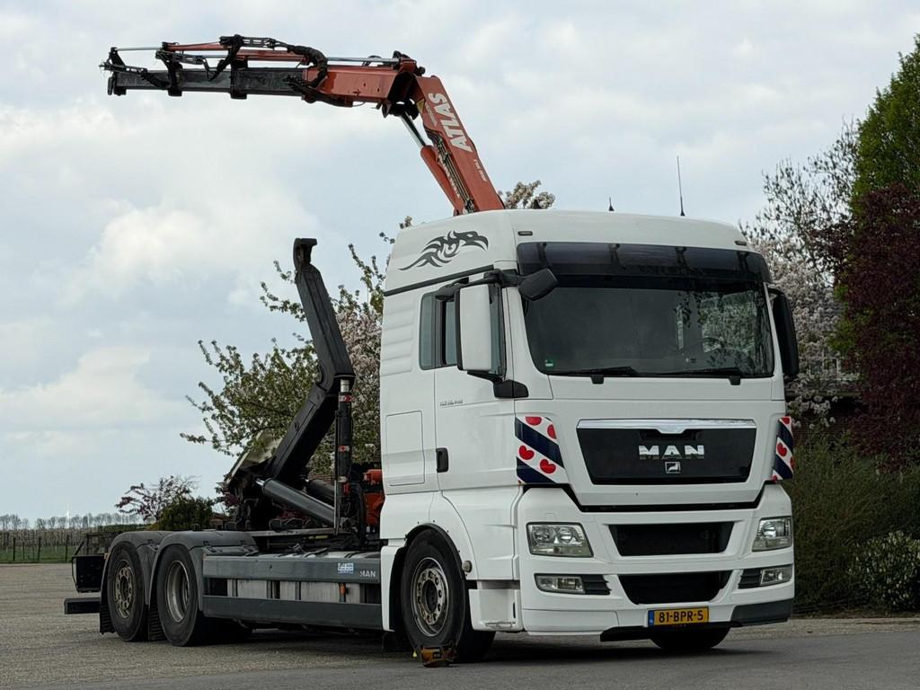 MAN TGX KRAAN/HAAK/RADIO REMOTE! DK1208, Auto's, Vrachtwagens, Euro 5, MAN, Wit, 14 km/l