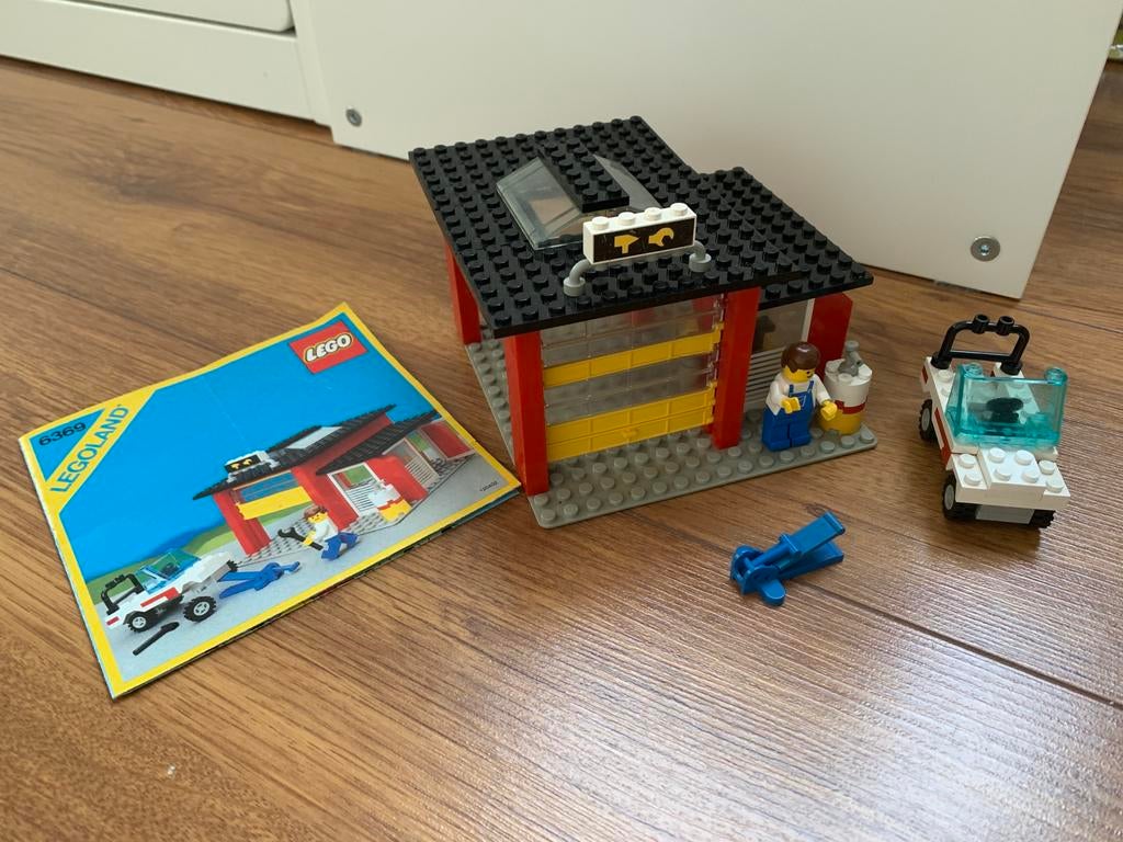 Vintage Lego 6369 - garage - (1985), Ophalen of Verzenden, Gebruikt, Complete set, Lego
