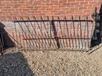 Antiek smeedijzeren hekwerk - 2 delen, Ophalen, Gebruikt, IJzer, Sierhekwerk