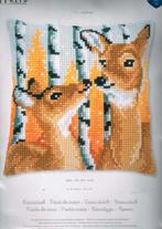 Cado vervaco borduurpakket  kussen Herten  830, Ophalen of Verzenden, Nieuw, Handborduren, Borduurpakket