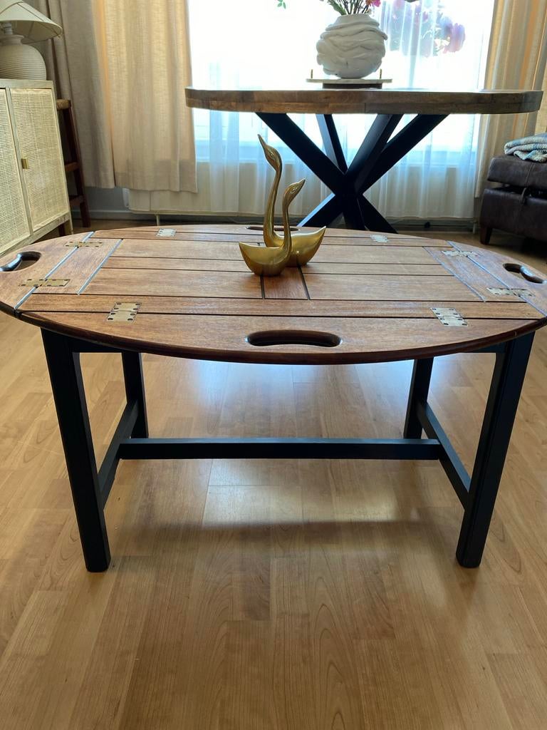 Antieke butler-tray tafel - Opklapbaar dienbladtafeltje, Antiek en Kunst, Antiek | Meubels | Tafels, Ophalen