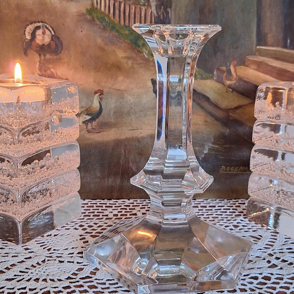 prachtige kandelaar VAL SAINT LAMBERT, Antiek en Kunst, Ophalen