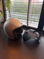 Biltwell inc. Bonanza retro jethelm met zwart bubble vizier, Overige merken, XS, Jethelm, Ophalen of Verzenden