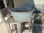 Antieke zinken wastobbe, Gebruikt, Minder dan 30 cm, Rond, Ophalen of Verzenden