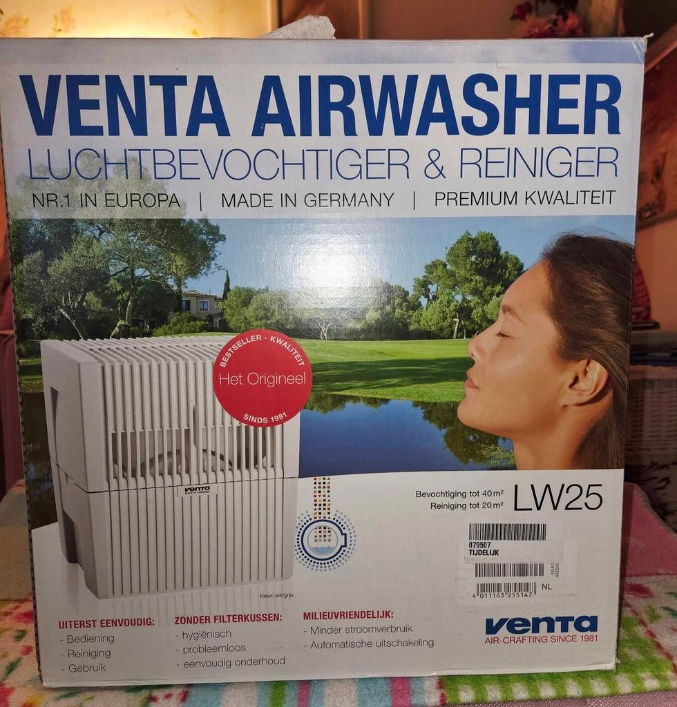 Venta Airwasher LW25 Luchtbevochtiger & Reiniger, Witgoed en Apparatuur, Luchtbehandelingsapparatuur, Ophalen of Verzenden