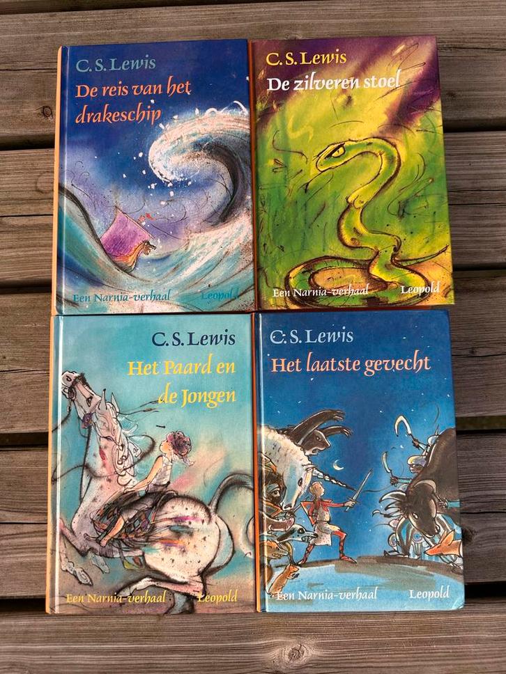 Narnia-reeks C.S. Lewis - 4 boeken, Boeken, Kinderboeken | Jeugd | onder 10 jaar, Gelezen, Fictie algemeen, Ophalen of Verzenden