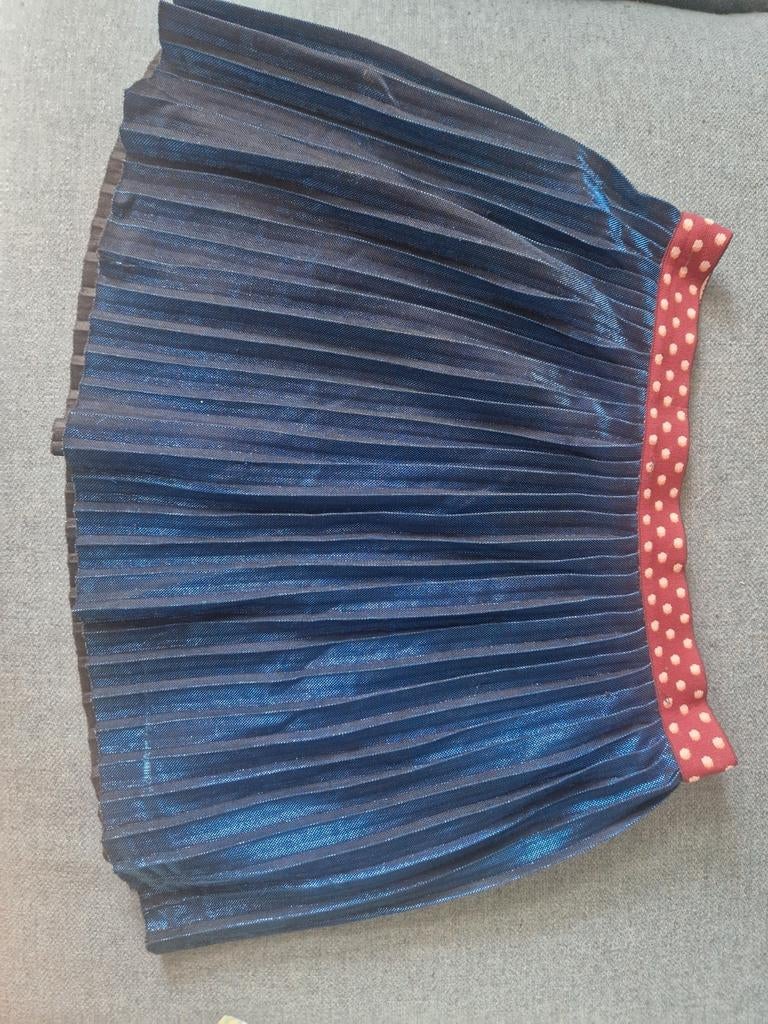 Br@nd metallic blauw rokje maat 134/140, Gebruikt, Br@nd, Meisje, Ophalen of Verzenden