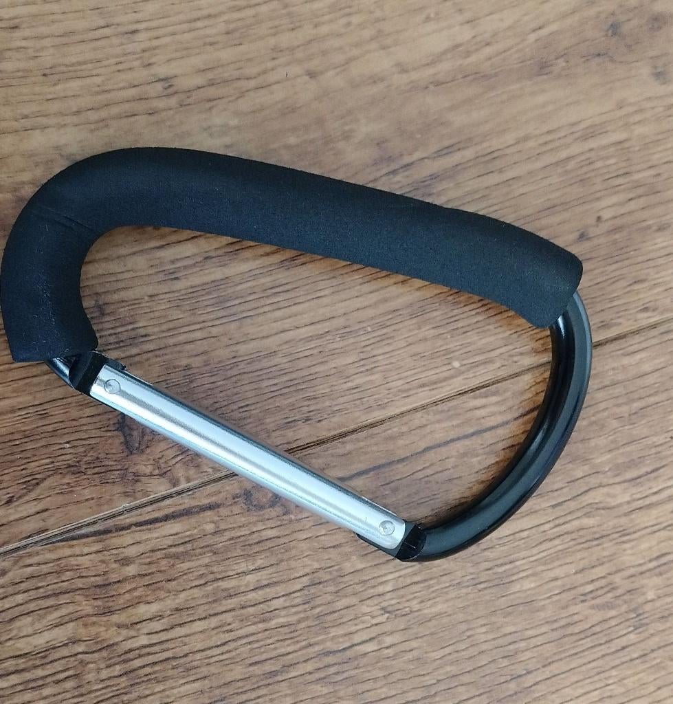 Grote karabijnhaak / tassenhaak voor kinderwagen, Ophalen of Verzenden, Zo goed als nieuw, Overige merken