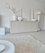 Massief mango houten groot greeploos dressoir zand Westwing, Ophalen, 150 tot 200 cm, Japandi VT Wonen Loods 5, Zo goed als nieuw